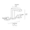 Palisades Modern Widespread Bath Faucet In Matte Black