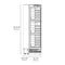 24 In. 12.4 Cu. Ft. Triple Zone 100 Bottle Panel Ready Column Wine Cooler