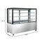 71 in. Refrigerated Bakery Display Case for Cakes, Stainless Steel Frame, 30 cu. ft