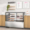 71 in. Refrigerated Bakery Display Case for Cakes, Stainless Steel Frame, 30 cu. ft