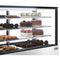 71 in. Refrigerated Bakery Display Case for Cakes, Stainless Steel Frame, 30 cu. ft