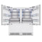 72 In. 39.6 Cu. Ft. Panel Ready French Door Built-in Bottom Freezer Refrigerator With Water Dispensers And Ice Makers