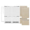 72 In. 39.6 Cu. Ft. Panel Ready French Door Built-in Bottom Freezer Refrigerator With Water Dispensers And Ice Makers