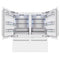 72 In. 39.6 Cu. Ft. French Door Built-in Bottom Freezer Refrigerator With Water Dispensers And Ice Makers In White Matte