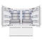 72 In. 39.6 Cu. Ft. French Door Built-in Bottom Freezer Refrigerator With Water Dispensers And Ice Makers In White Matte