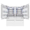 72 In. 39.6 Cu. Ft. French Door Built-in Bottom Freezer Refrigerator With Water Dispensers And Ice Makers In White Matte