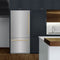 Autograph Edition 36 In. 19.8 Cu. Ft. Built-in Bottom Freezer Refrigerator With Water Dispenser And Ice Maker In Stainless Steel With Champagne Bronze Accents