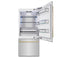 Autograph Edition 36 In. 19.8 Cu. Ft. Built-in Bottom Freezer Refrigerator With Water Dispenser And Ice Maker In Stainless Steel With Champagne Bronze Accents