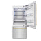Autograph Edition 36 In. 19.8 Cu. Ft. Built-in Bottom Freezer Refrigerator With Water Dispenser And Ice Maker In Stainless Steel With Polished Gold Accents