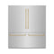 Autograph Edition 72 In. 39.6 Cu. Ft. French Door Built-in Bottom Freezer Refrigerator With Water Dispensers And Ice Makers In Stainless Steel With Champagne Bronze Accents