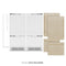 Autograph Edition 72 In. 39.6 Cu. Ft. Panel Ready French Door Built-in Bottom Freezer Refrigerator With Water Dispensers And Ice Makers And Champagne Bronze Accents