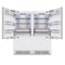 Autograph Edition 72 In. 39.6 Cu. Ft. Panel Ready French Door Built-in Bottom Freezer Refrigerator With Water Dispensers And Ice Makers And Polished Gold Accents
