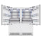 Autograph Edition 72 In. 39.6 Cu. Ft. Panel Ready French Door Built-in Bottom Freezer Refrigerator With Water Dispensers And Ice Makers And Polished Gold Accents