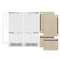 Autograph Edition 72 In. 39.6 Cu. Ft. Panel Ready French Door Built-in Bottom Freezer Refrigerator With Water Dispensers And Ice Makers And Matte Black Accents