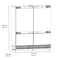 Autograph Edition 72 In. 39.6 Cu. Ft. Panel Ready French Door Built-in Bottom Freezer Refrigerator With Water Dispensers And Ice Makers And Matte Black Accents