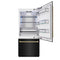 Autograph Edition 36 In. 19.8 Cu. Ft. Built-in Bottom Freezer Refrigerator With Water Dispenser And Ice Maker In Black Stainless Steel And Champagne Bronze Accents