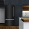 Autograph Edition 36 In. 19.8 Cu. Ft. Built-in Bottom Freezer Refrigerator With Water Dispenser And Ice Maker In Black Stainless Steel And Champagne Bronze Accents