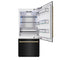 Autograph Edition 36 In. 19.8 Cu. Ft. Built-in Bottom Freezer Refrigerator With Water Dispenser And Ice Maker In Black Stainless Steel And Polished Gold Accents