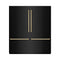 Autograph Edition 72 In. 39.6 Cu. Ft. French Door Built-in Bottom Freezer Refrigerator With Water Dispensers And Ice Makers In Black Stainless Steel And Polished Gold Accents