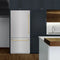 Autograph Edition 36 In. 19.8 Cu. Ft. Built-in Bottom Freezer Refrigerator With Water Dispenser And Ice Maker In Satin Stainless Steel And Polished Gold Accents