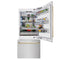 Autograph Edition 36 In. 19.8 Cu. Ft. Built-in Bottom Freezer Refrigerator With Water Dispenser And Ice Maker In Satin Stainless Steel And Polished Gold Accents