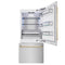Autograph Edition 36 In. 19.8 Cu. Ft. Built-in Bottom Freezer Refrigerator With Water Dispenser And Ice Maker In Satin Stainless Steel And Polished Gold Accents