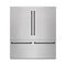 Autograph Edition 72 In. 39.6 Cu. Ft. French Door Built-in Bottom Freezer Refrigerator With Water Dispensers And Ice Makers In Satin Stainless Steel And Matte Black Accents
