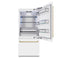 Autograph Edition 36 In. 19.8 Cu. Ft. Built-in Bottom Freezer Refrigerator With Water Dispenser And Ice Maker In White Matte And Champagne Bronze Accents