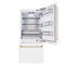 Autograph Edition 36 In. 19.8 Cu. Ft. Built-in Bottom Freezer Refrigerator With Water Dispenser And Ice Maker In White Matte And Polished Gold Accents