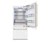 Autograph Edition 36 In. 19.8 Cu. Ft. Built-in Bottom Freezer Refrigerator With Water Dispenser And Ice Maker In White Matte And Polished Gold Accents