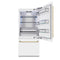 Autograph Edition 36 In. 19.8 Cu. Ft. Built-in Bottom Freezer Refrigerator With Water Dispenser And Ice Maker In White Matte And Polished Gold Accents