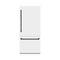 Autograph Edition 36 In. 19.8 Cu. Ft. Built-in Bottom Freezer Refrigerator With Water Dispenser And Ice Maker In White Matte And Matte Black Accents