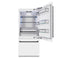 Autograph Edition 36 In. 19.8 Cu. Ft. Built-in Bottom Freezer Refrigerator With Water Dispenser And Ice Maker In White Matte And Matte Black Accents