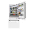 Autograph Edition 36 In. 19.8 Cu. Ft. Built-in Bottom Freezer Refrigerator With Water Dispenser And Ice Maker In White Matte And Matte Black Accents