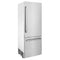 30 In. 16.1 Cu. Ft. Built-in Bottom Freezer Refrigerator With Water Dispenser And Ice Maker In Stainless Steel