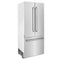 36 In. 19.6 Cu. Ft. French Door Built-in Bottom Freezer Refrigerator With Water Dispenser And Ice Maker In Stainless Steel