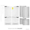 60 In. 32.2 Cu. Ft. French Door Built-in Bottom Freezer Refrigerator With Water Dispensers And Ice Makers In Stainless Steel