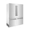 60 In. 32.2 Cu. Ft. French Door Built-in Bottom Freezer Refrigerator With Water Dispensers And Ice Makers In Stainless Steel