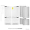 60 In. 32.2 Cu. Ft. French Door Built-in Bottom Freezer Refrigerator With Water Dispensers And Ice Makers In Stainless Steel