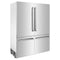 60 In. 32.2 Cu. Ft. French Door Built-in Bottom Freezer Refrigerator With Water Dispensers And Ice Makers In Stainless Steel