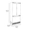 36 In. 19.6 Cu. Ft. Panel Ready French Door Built-in Bottom Freezer Refrigerator With Water Dispenser And Ice Maker