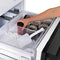 30 In. 16.1 Cu. Ft. Built-in Bottom Freezer Refrigerator With Water Dispenser And Ice Maker In Black Stainless Steel