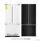 36 In. 19.6 Cu. Ft. French Door Built-in Bottom Freezer Refrigerator With Water Dispenser And Ice Maker In Black Stainless Steel