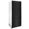 36 In. 19.6 Cu. Ft. French Door Built-in Bottom Freezer Refrigerator With Water Dispenser And Ice Maker In Black Stainless Steel