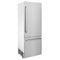 30 In. 16.1 Cu. Ft. Built-in Bottom Freezer Refrigerator With Water Dispenser And Ice Maker In Satin Stainless Steel
