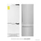 30 In. 16.1 Cu. Ft. Built-in Bottom Freezer Refrigerator With Water Dispenser And Ice Maker In Satin Stainless Steel