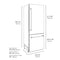 30 In. 16.1 Cu. Ft. Built-in Bottom Freezer Refrigerator With Water Dispenser And Ice Maker In Satin Stainless Steel