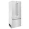 36 In. 19.6 Cu. Ft. French Door Built-in Bottom Freezer Refrigerator With Water Dispenser And Ice Maker In Satin Stainless Steel