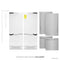 60 In. 32.2 Cu. Ft. French Door Built-in Bottom Freezer Refrigerator With Water Dispensers And Ice Makers In Satin Stainless Steel