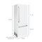 30 In. 16.1 Cu. Ft. Built-in Bottom Freezer Refrigerator With Water Dispenser And Ice Maker In White Matte